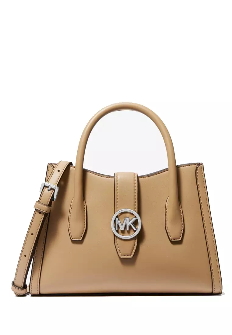 Michael kors leather satchel bag sales