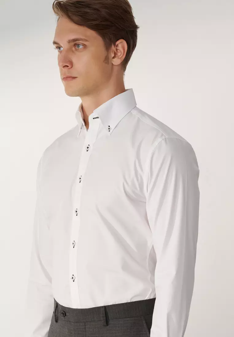 White Classic Fit Shirt