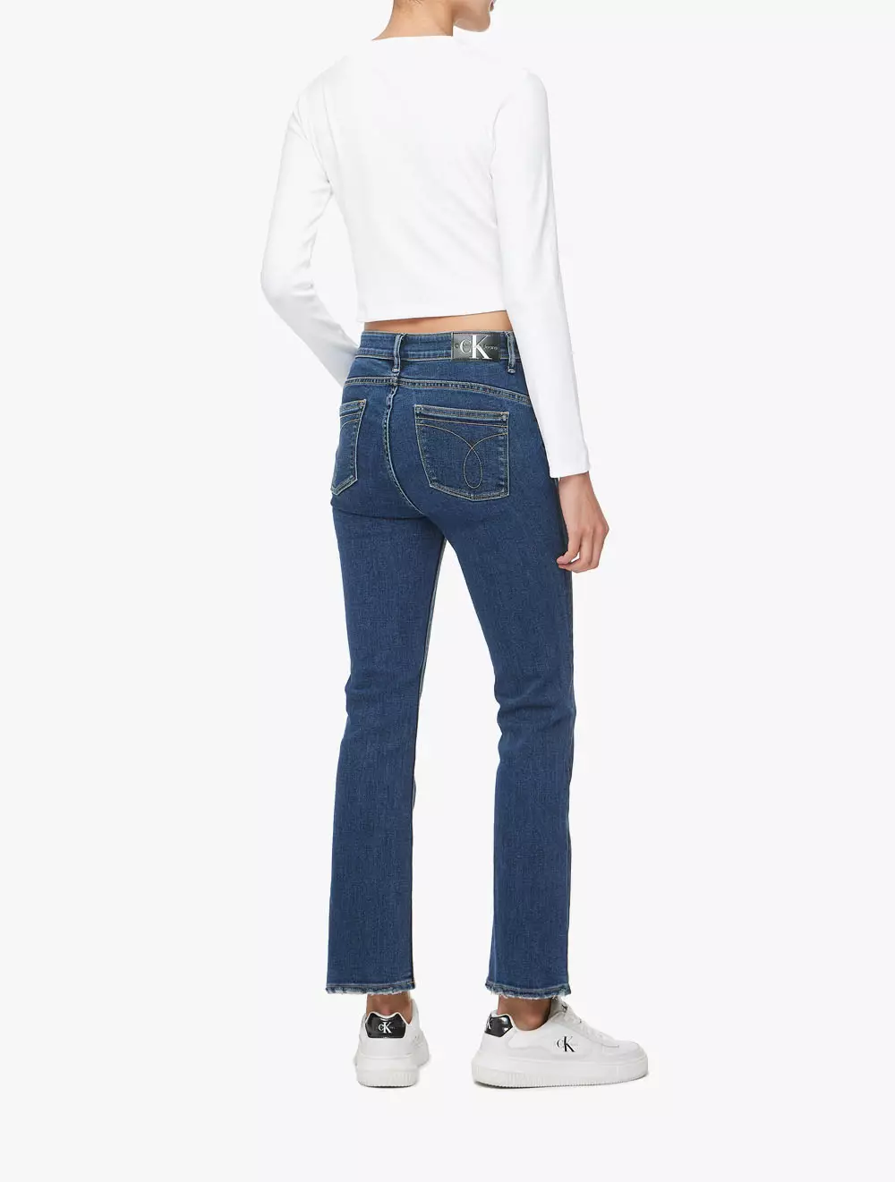 Calvin Klein Jeans - Long Sleeve Monogram Baby Tee - White - white