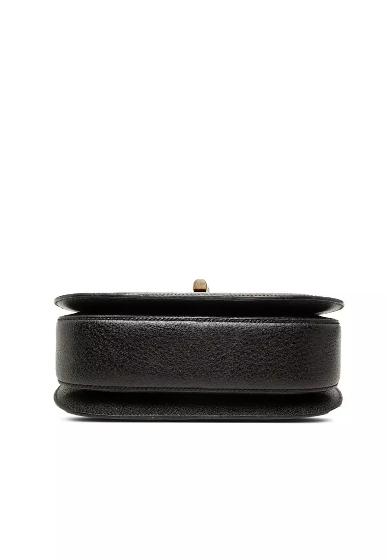Pre-Loved Gucci Grained Calfskin Bamboo Night