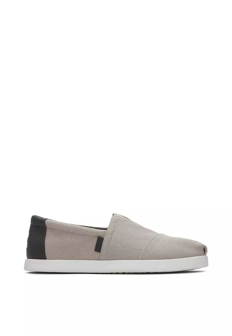 Discount on Toms  shoes - SKU: Espadrille Alpargata Forward Men - Pebble Grey Canvas
