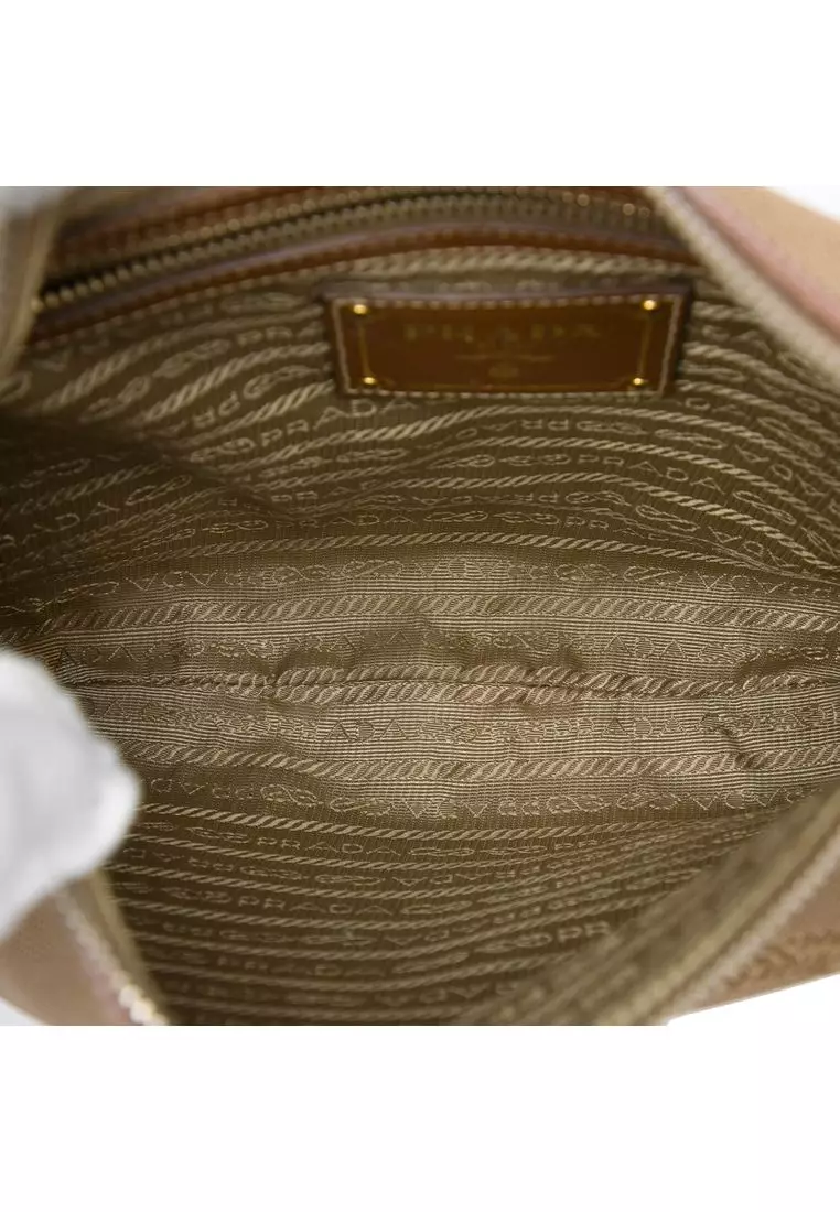 Pre-Loved Prada Canvas Canapa Logo Crossbody