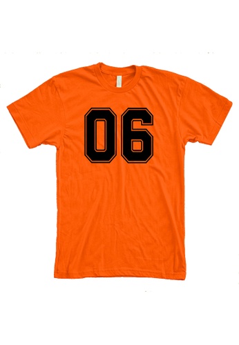 MRL Prints orange Number Shirt 06 T-Shirt Customized Jersey 135F1AA1BC27A8GS_1