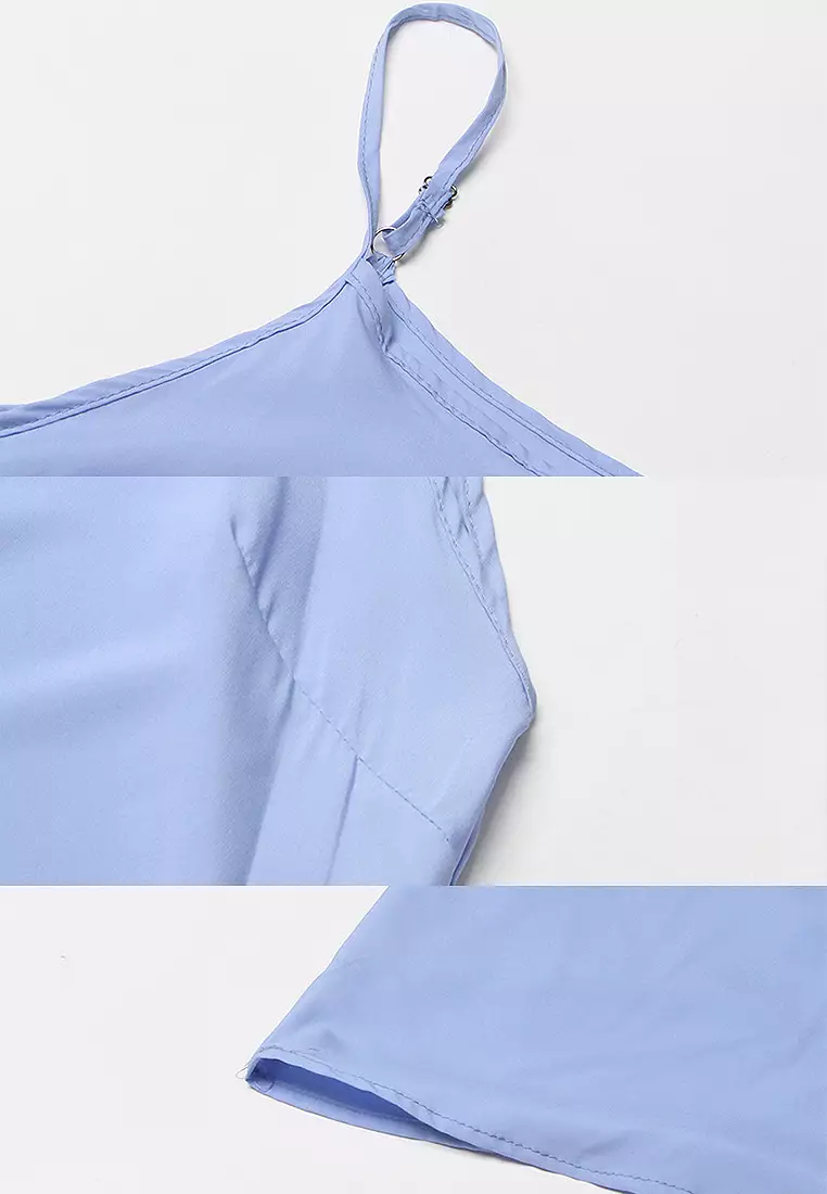 2025夏季圓領無袖蕾絲連衣裙CA24032624BL