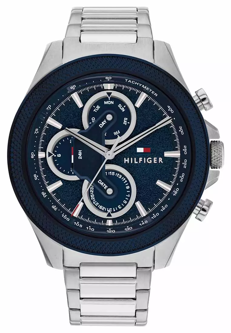 Buy Tommy Hilfiger Clark Men's Watch Stainless Steel Strap Navy