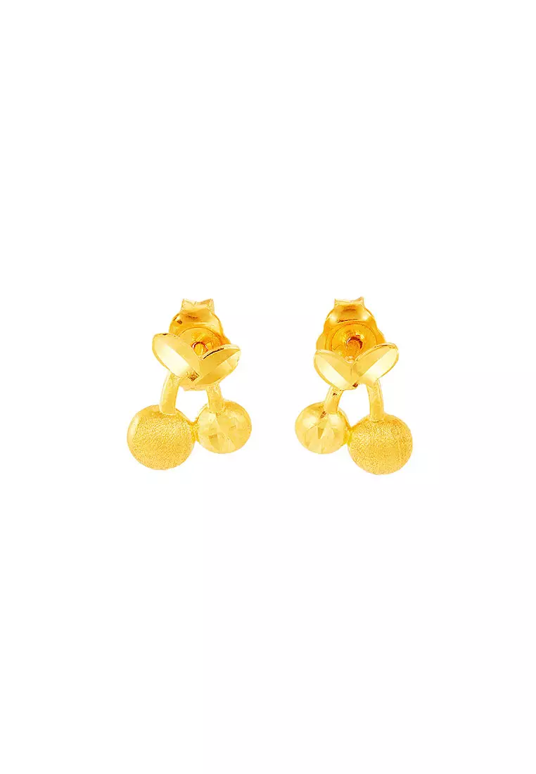 HABIB 999/24K Yellow Gold Earrings WWGE560524