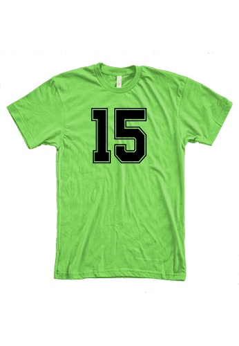 MRL Prints green Number Shirt 15 T-Shirt Customized Jersey C1769AAAABCCACGS_1