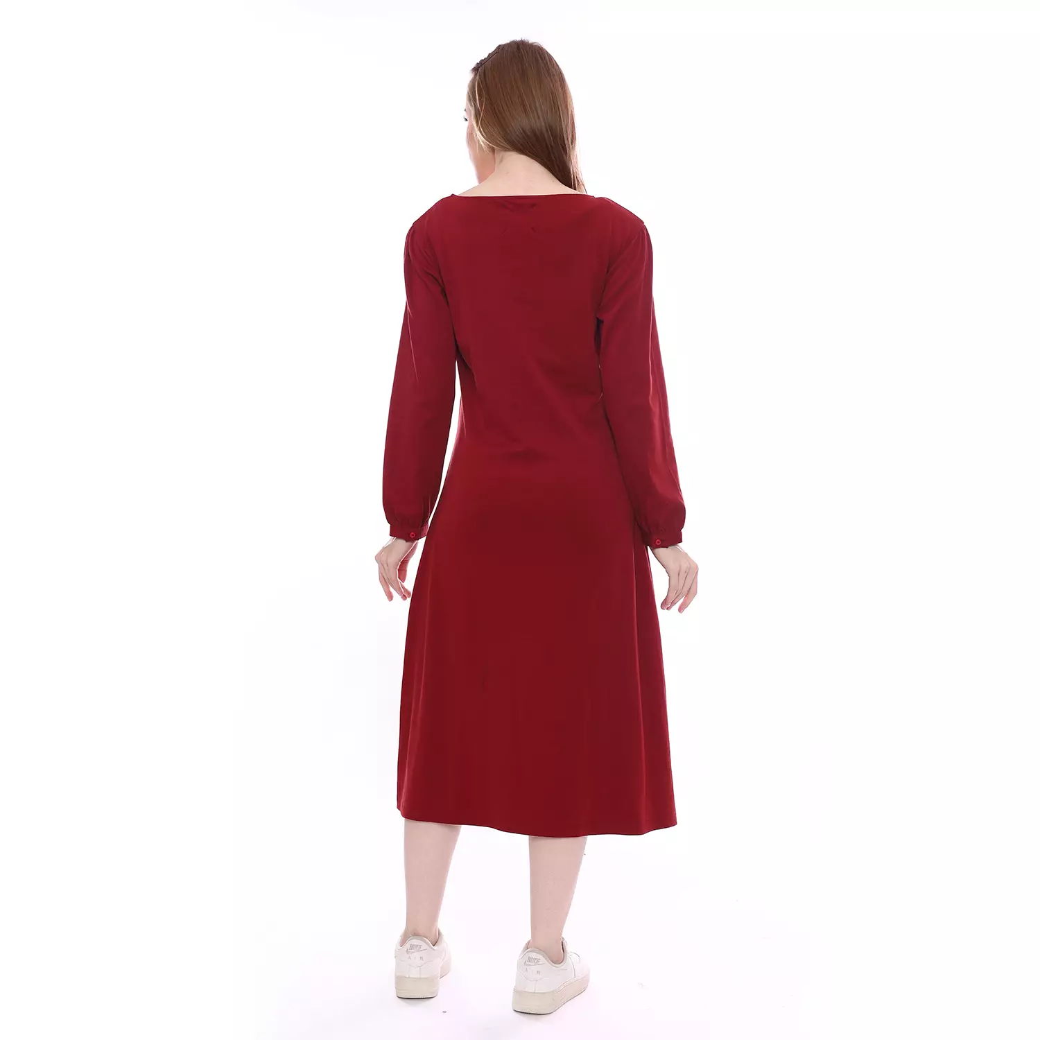 Insight Dress Wanita Merah C Square Up Midi Dress Planet Surf