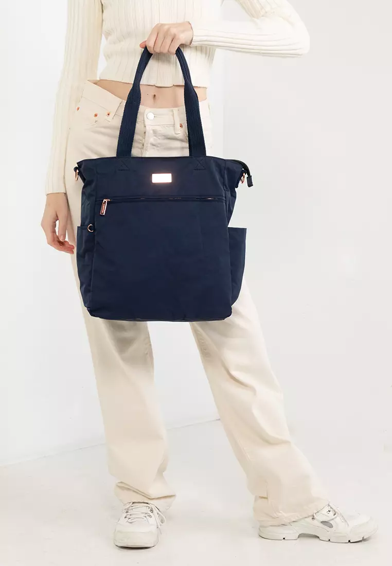 Buy Bagstation Rose Gold Series Crinkle Tote Bag 2024 Online | ZALORA ...
