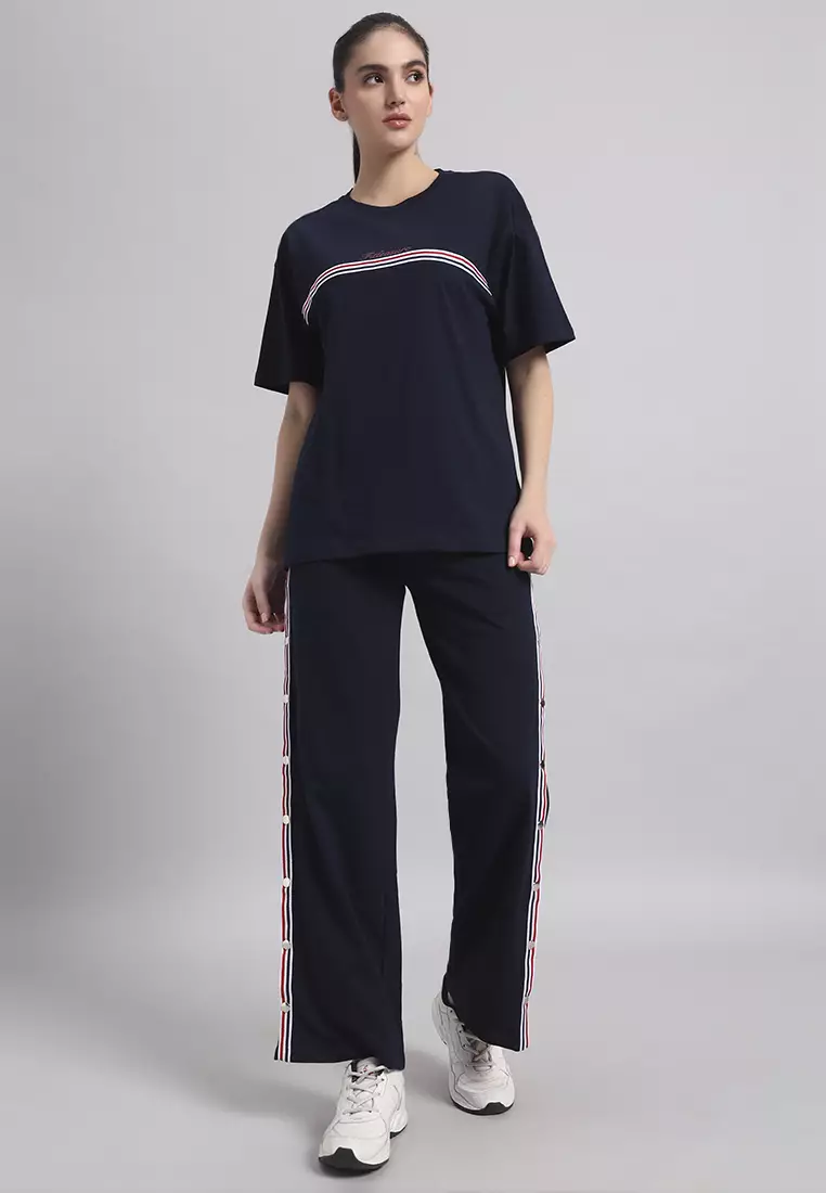 Women’s Essential Oversized Workwear Navy Tee