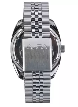 Jam Tangan Pria Alba Active AS9T85 AS9T85X1 Strap Stainless Steel Silver Color Black Dial Original Garansi Resmi