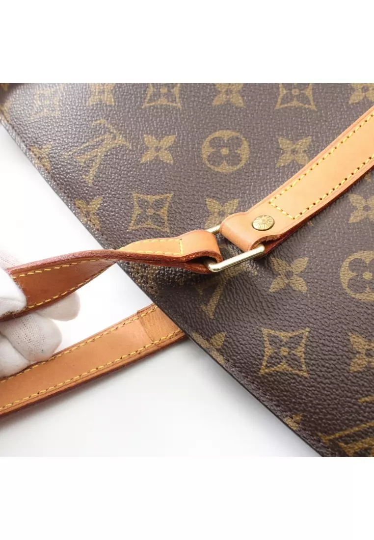 Louis Vuitton Tote Large Brown Monogram Canvas Babylon Handbag Shoulder  Purse