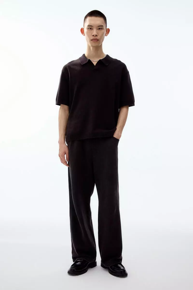 Loose Fit Knitted polo shirt