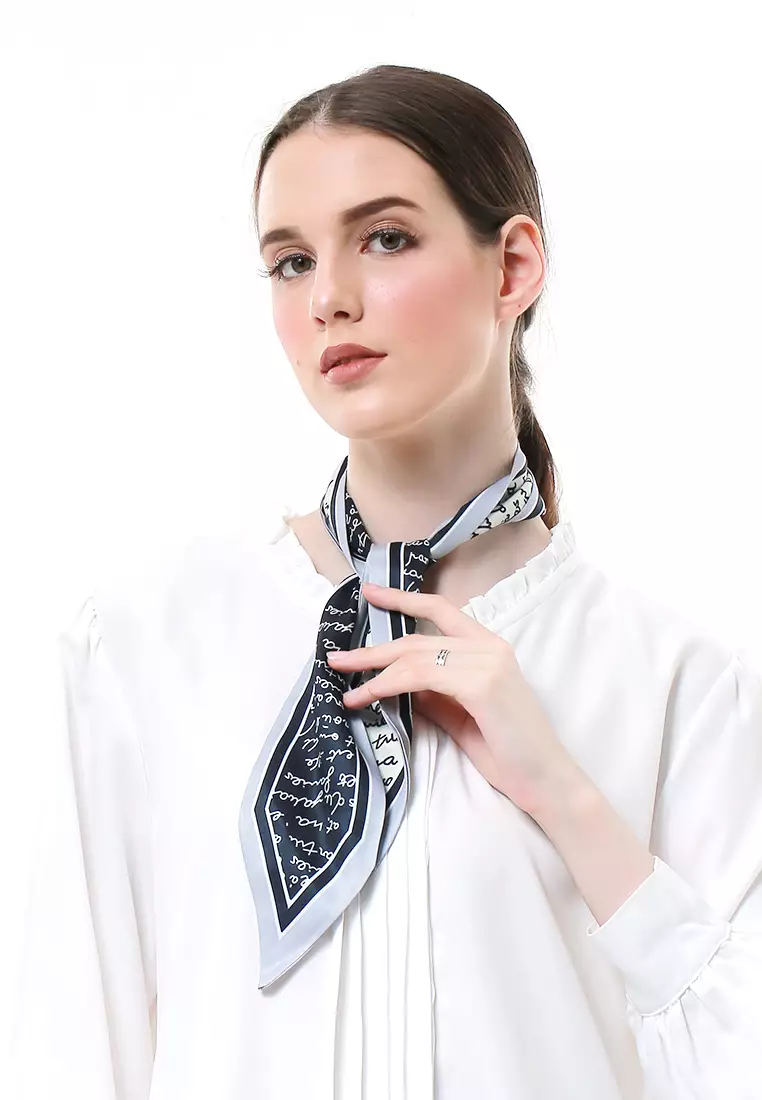 Livi Mini Scarf Wanita Material Silk High Quality - AR-106 #4