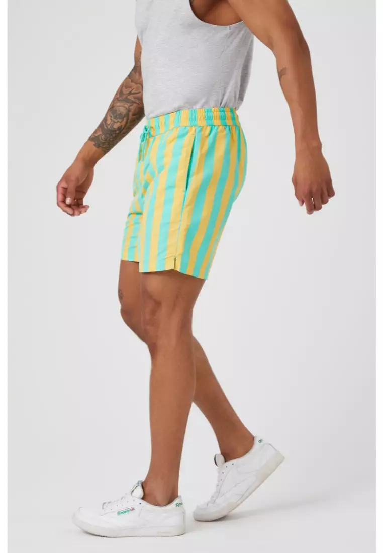 Buy FOREVER 21 Striped Drawstring Swim Trunks 2024 Online ZALORA