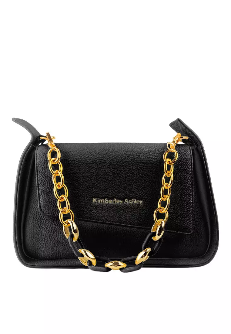 Kimberley Ashley Tas Wanita Hand Bag Casual Tas Kerja Tote Bag Selempang Branded 0621500701BLA