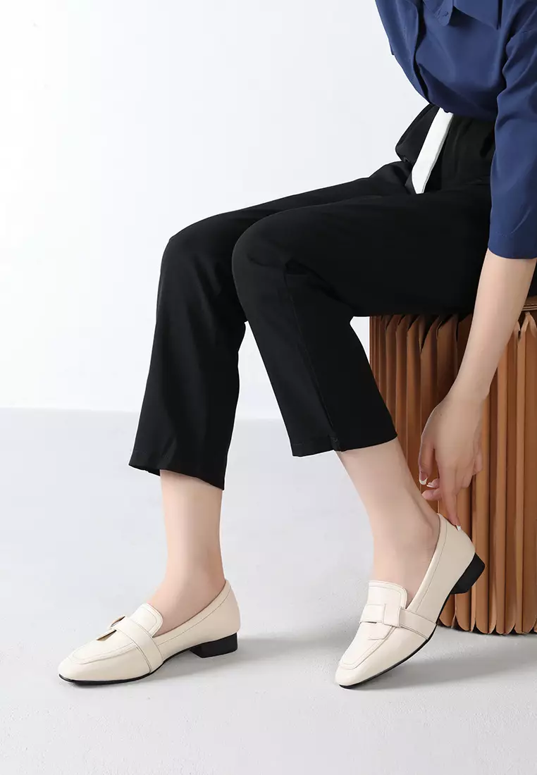 2.5CM Microfiber Leather Loafers TH925-6
