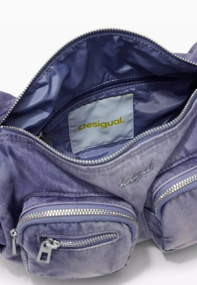 Vintage-style fabric handbag