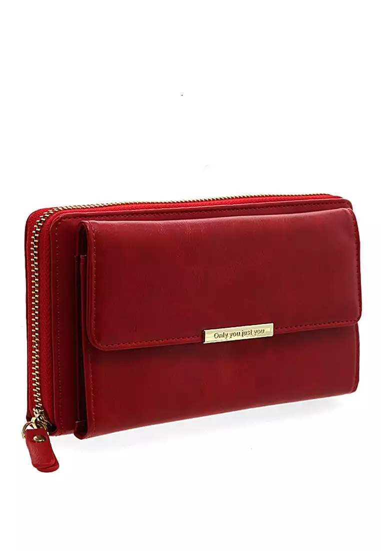Dompet Tas Wanita Model Panjang Ladies Korean Handbag Long Wallet Many Slot Material PU Leather ORIGINAL