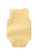 AKARANA BABY yellow Sleeveless Bodysuit Baby Romper - Yellow Stripe C7ECAKA151C78DGS_2