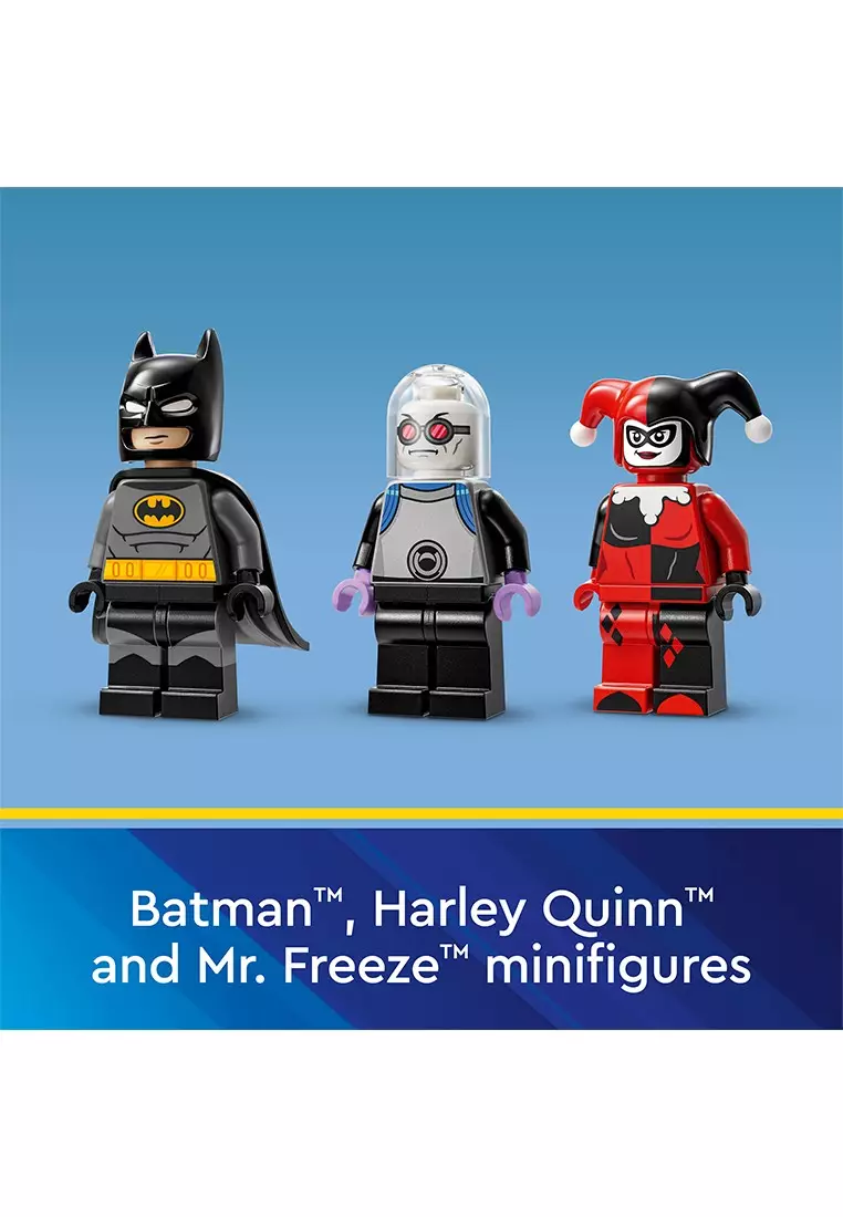 Super Heroes 76274 Batman™ with the Batmobile™ vs. Harley Quinn™ and Mr. Freeze™, Age 8+, Building Blocks, 2024 (435pcs)