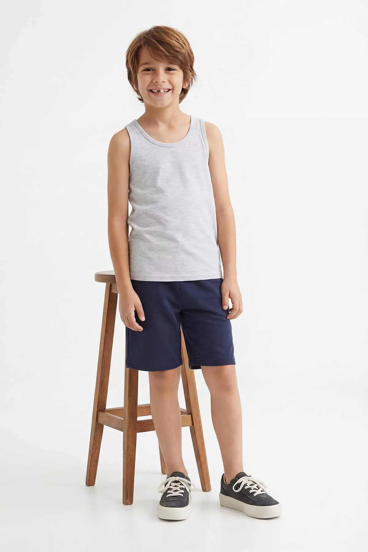 Multi-Colored 3-Piece Boys' Knitted Undershirt Tkdss26Al00012