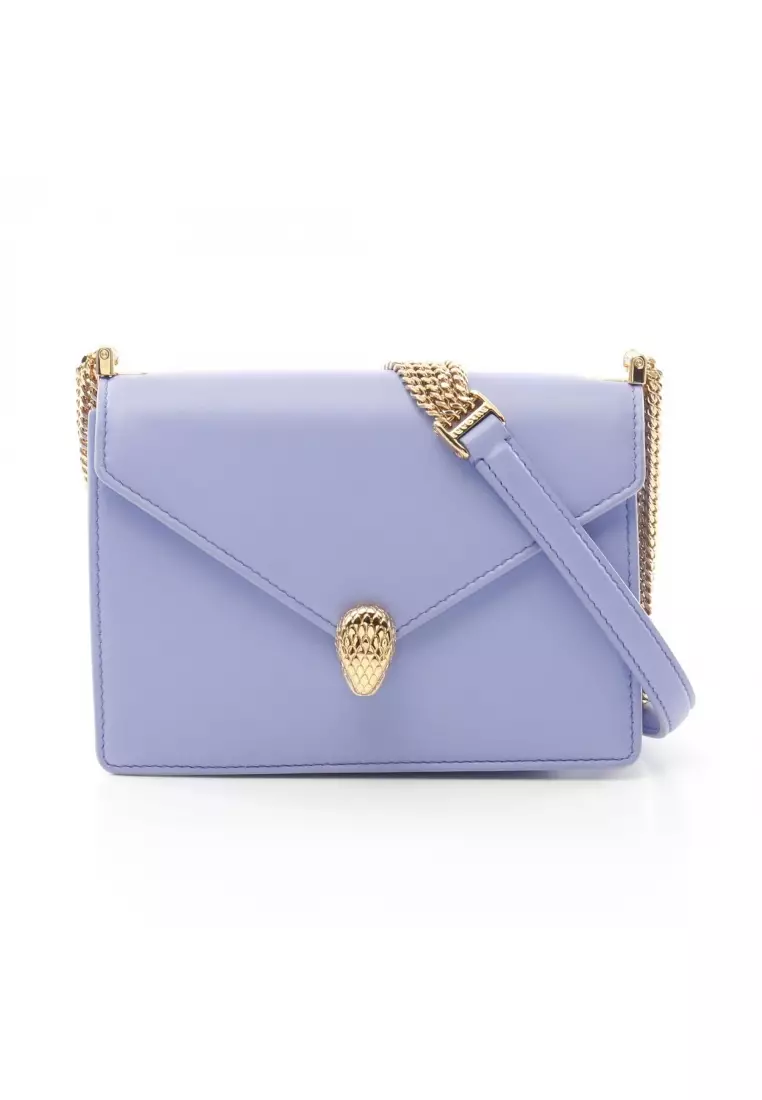 Buy BVLGARI Pre-Loved Bvlgari serpenti Forever chain shoulder bag