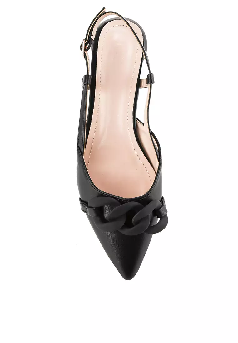 FERNANDA J2384-1 SLINGBACK SHOES BLACK