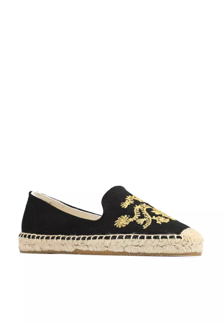 Embroidered Canvas Espadrilles HB45433