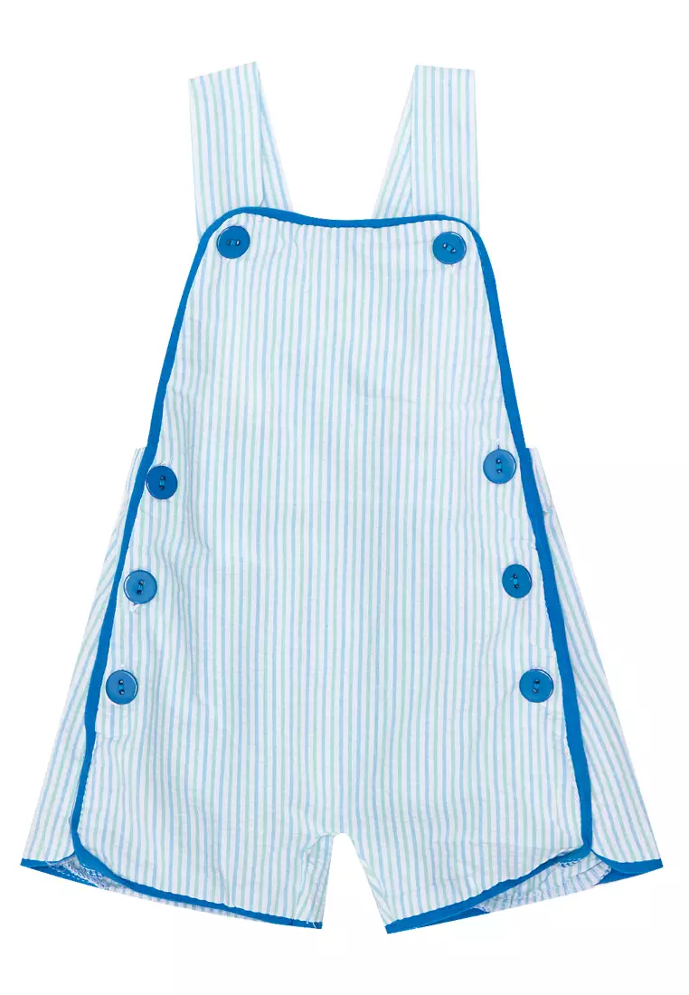 Scotty Pinstripe Jumper With Contrast Trimming