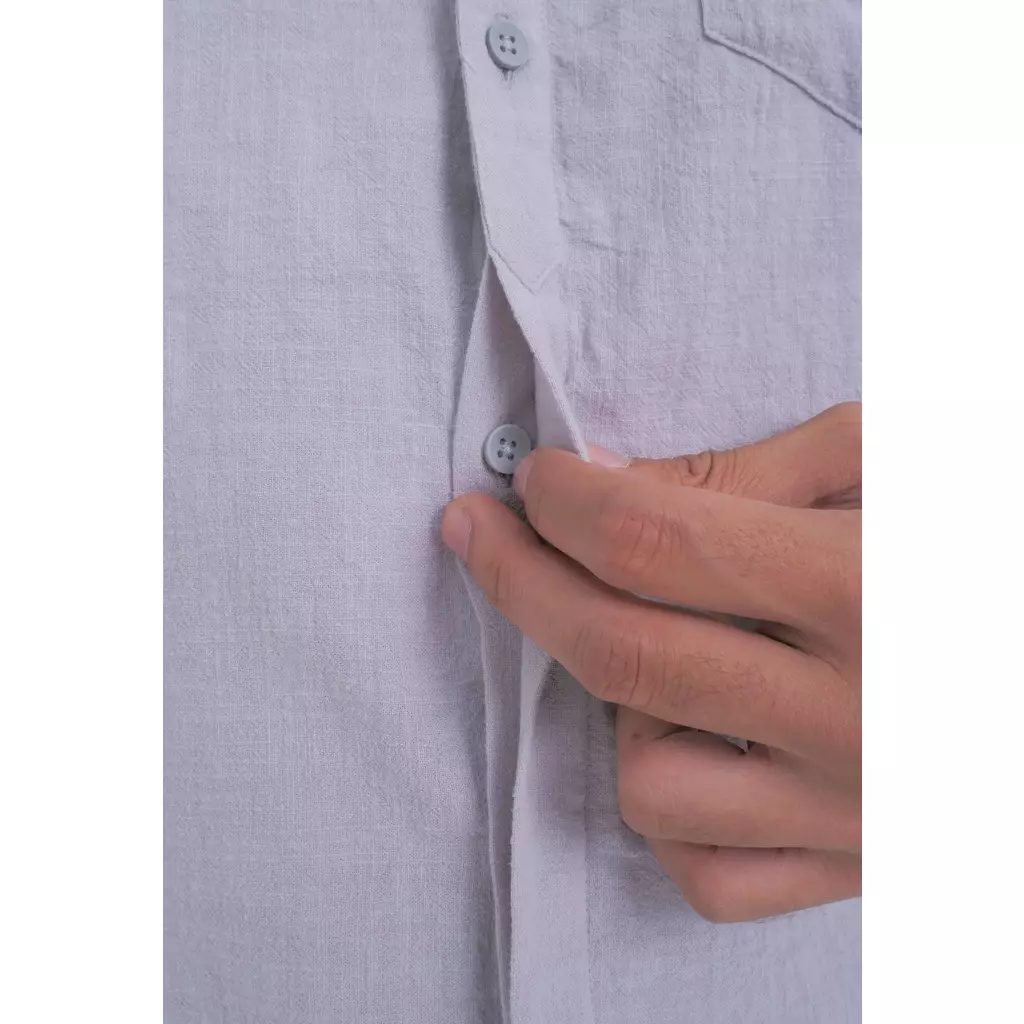 MOC Kemeja Koko Lengan Panjang Pria FADILLAH - GREY