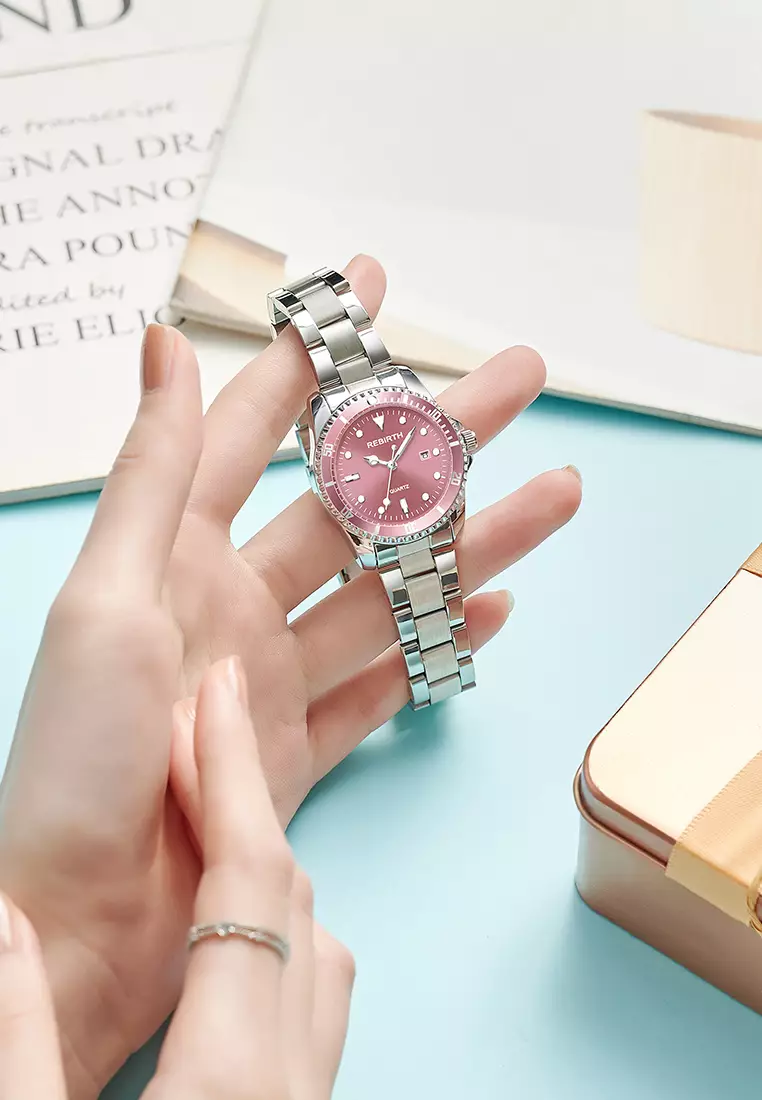 jam tangan wanita bisnis stainless steel strap waterproof fashion jam tangan cewek