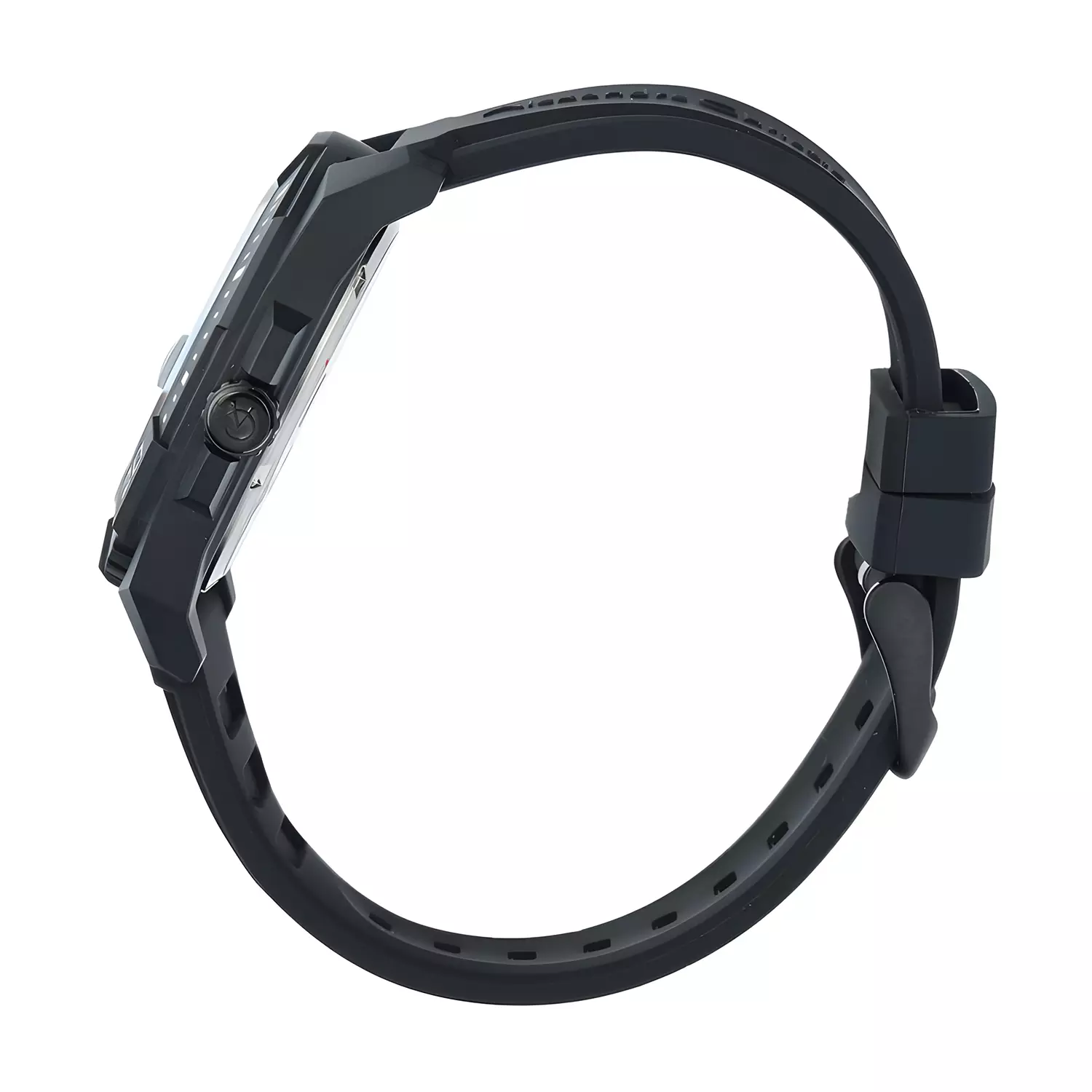 Jam Tangan Analog Pria - IP Black - Rubber Strap - 6684 MDRIPBA