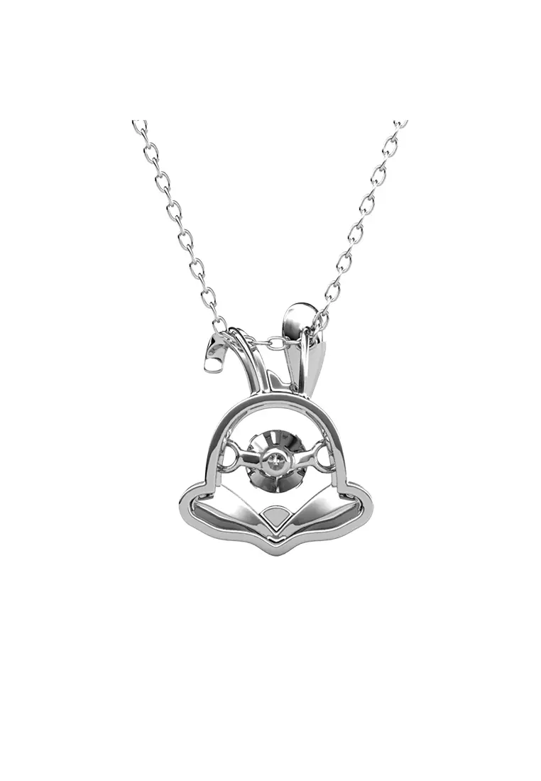 Dancing Shio Pendant Rabbit ( Kelinci ) - Kalung Crystal Swarovski by Her Jewellery