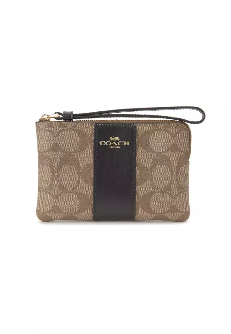 Coach khaki wallet clearance
