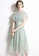 Sunnydaysweety green Lace Star Hollow Flying Sleeve One-Piece Dress A22050712 0CE88AA27180A9GS_4