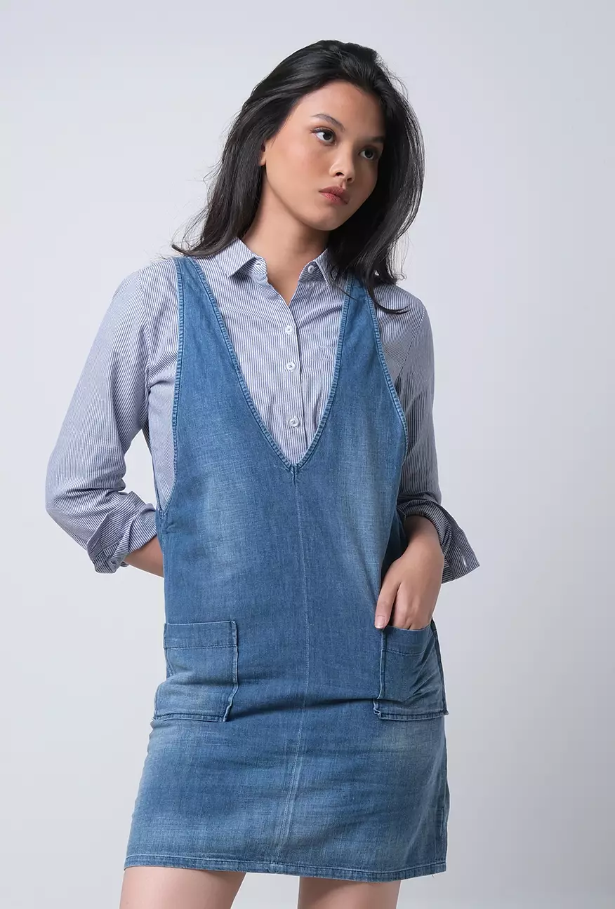 Dress Infinity Mwdium Blue