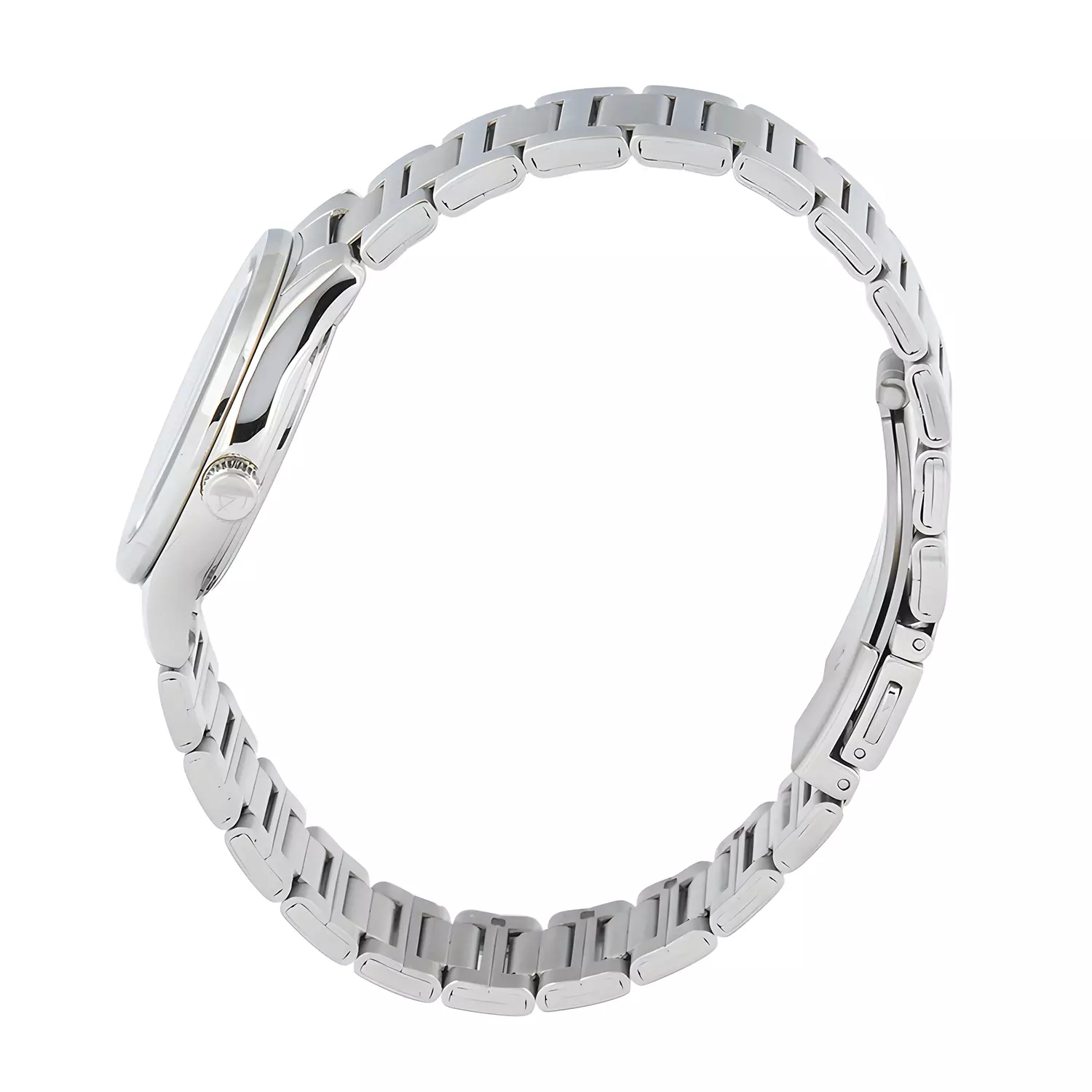 Alexandre Christie Classic Steel Jam Tangan Analog Wanita - Red Dial - All Stainless Steel - 8701 LDBSSRE 