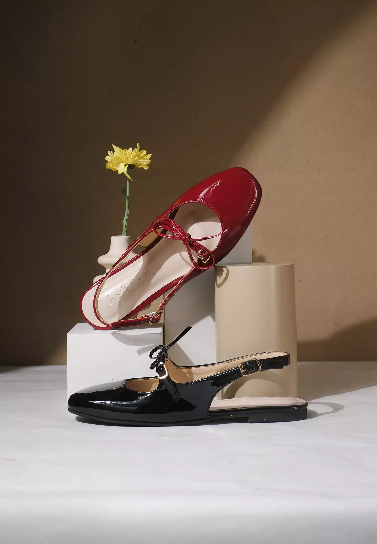 Jodie Mary Jane Sandal Flat Wanita Slingback Shoes