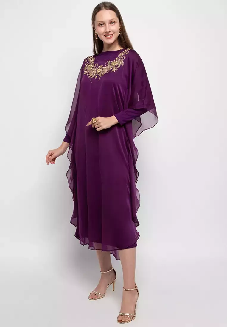 Chanira Festive Aisha Kaftan-Purple