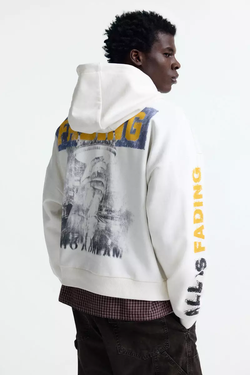 Oversized Fit Printed hoodie