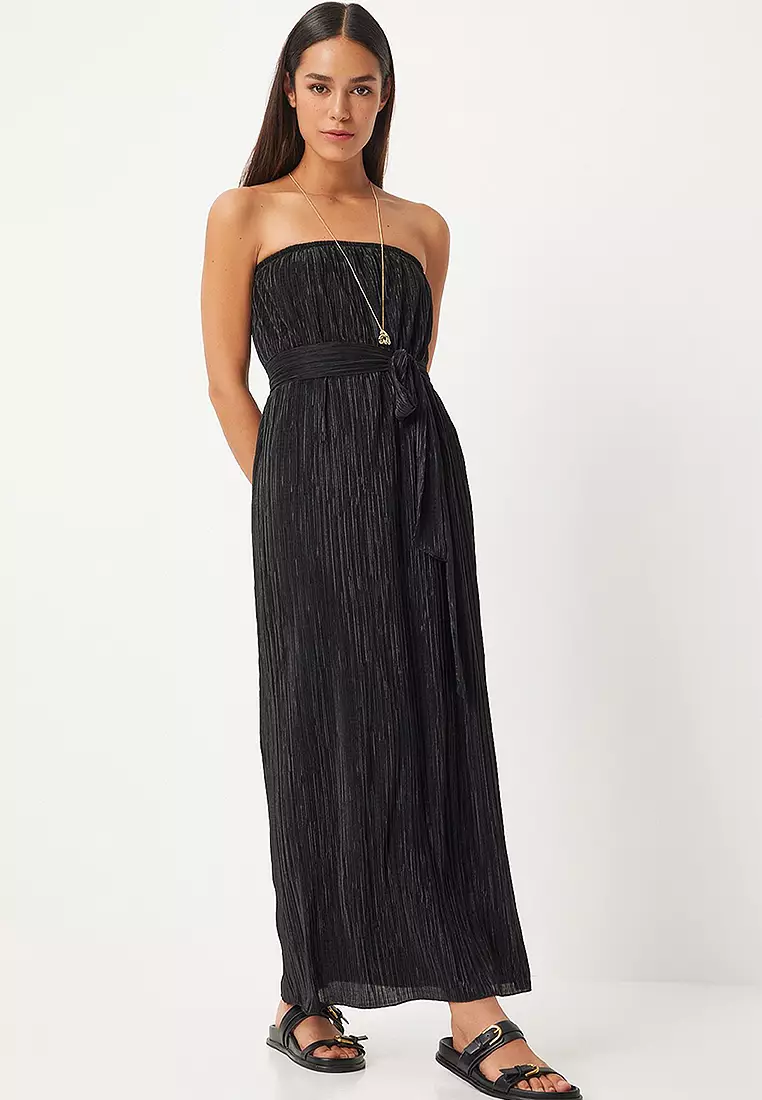 Pleated Maxi Dress