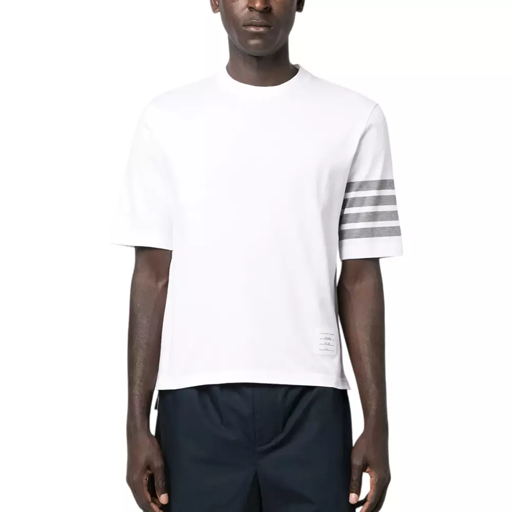 [4.4PRIL KEJUTAN HARGA] 4-Bar Jersey T-Shirt White