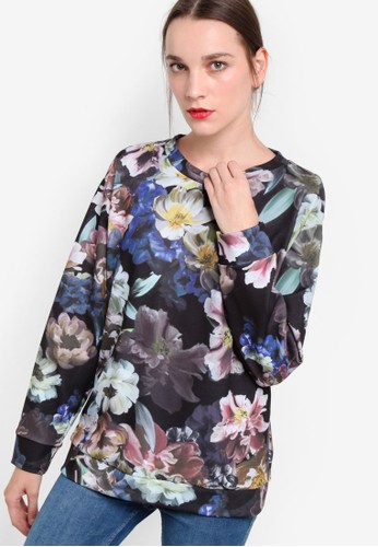 Floral Print Sweatshirt