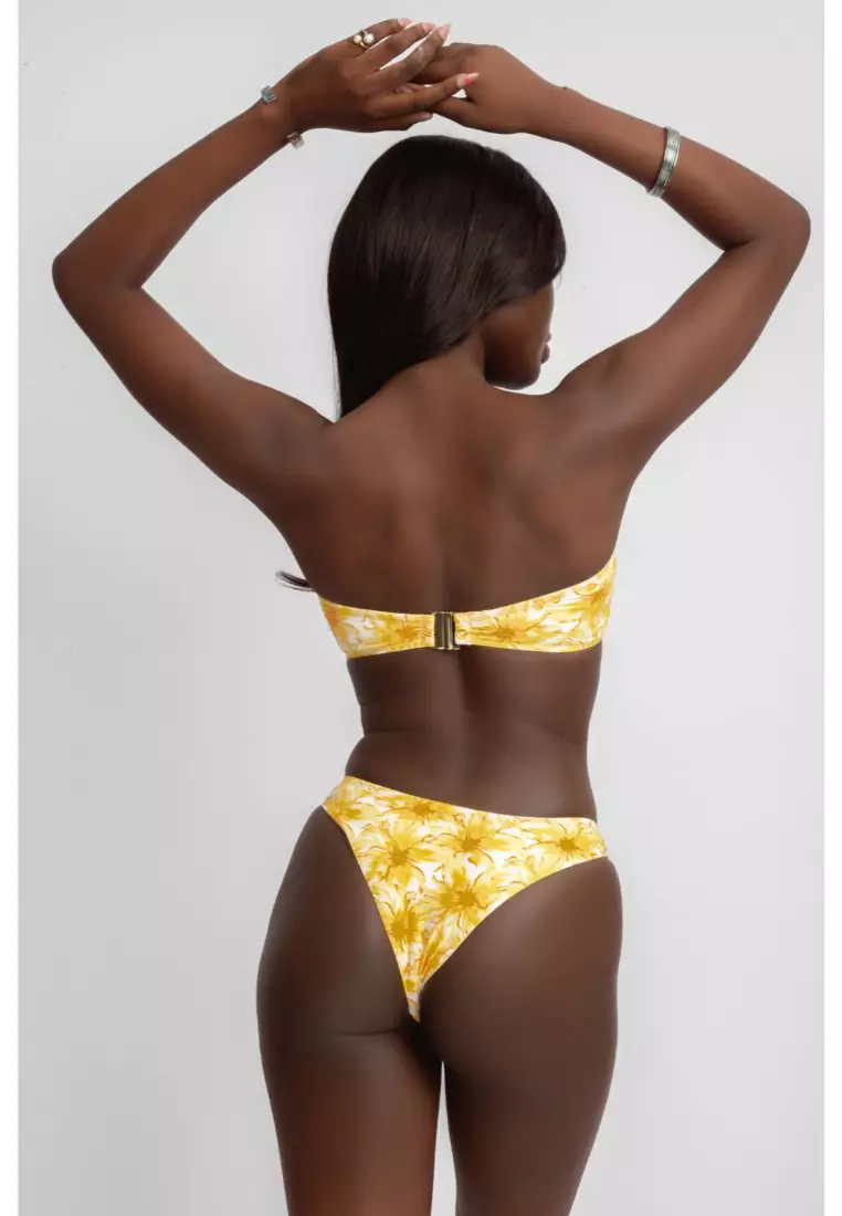 Kaila Bandeau Bikini Top, Passionfruit