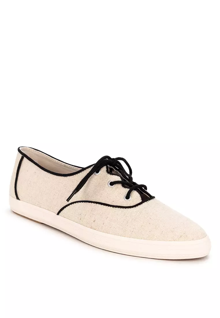 Discount on Keds  shoes - SKU: Keds Champion Point Low Wave Canvas Contrast Binding Sneakers