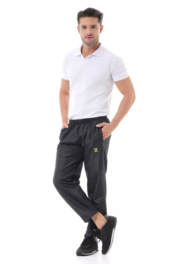 Nemanja Celana Olahraga Panjang Training Pria Sweatpants Waterproof Material Parasut ORIGINAL - Orange Stabilo