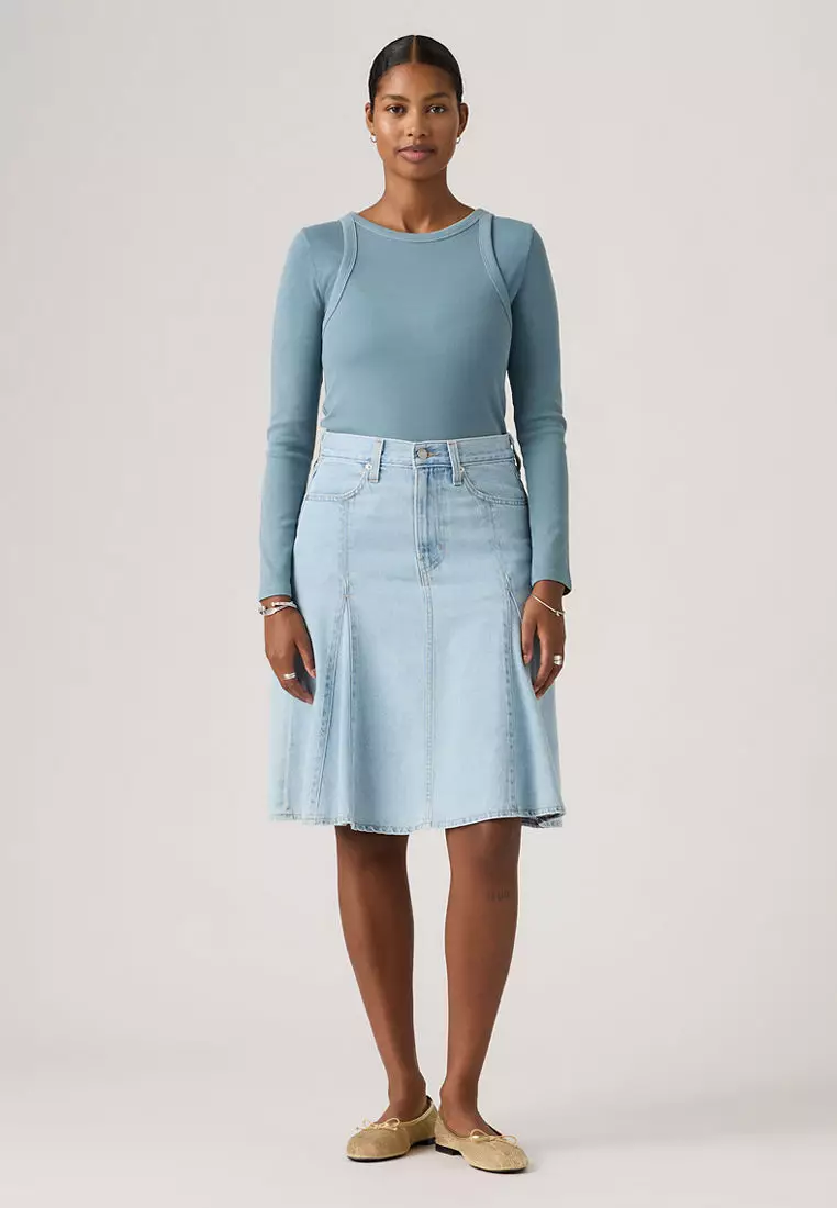 Levi's® Women's Godet Knee-Length Skirt (005N8-0003)