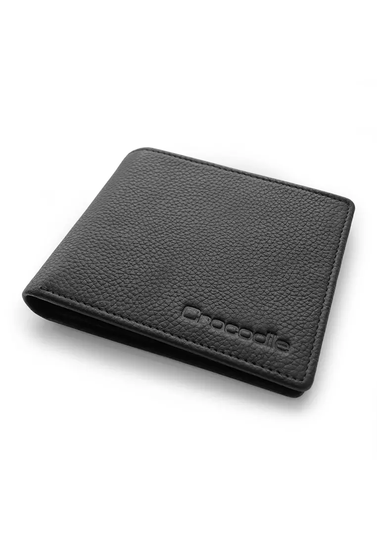 Crocodile 011CY Dompet Pria Men Wallet Leather Kulit - Hitam