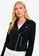 FORCAST black Kirsty Faux Suede Jacket A3381AA71ABF8AGS_1